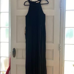 Black jumpsuit, so flattering and classic